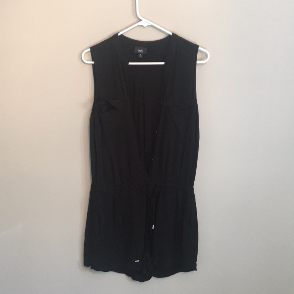 Black 100% rayon romper